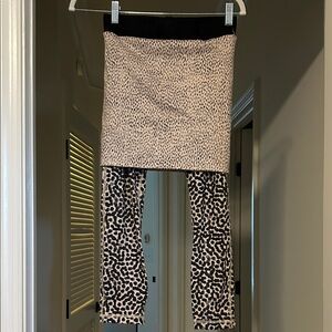 lululemon athletica Black and Tan Cropped Pants